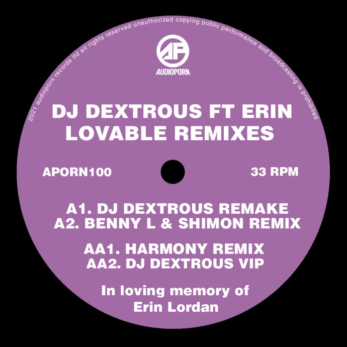 Dj Dextrous Ft Erin - Lovable Remixes [APORN100]